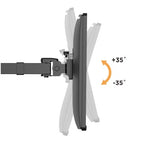 Brateck Dual Monitors Affordable Steel Articulating Arm 17"-32"