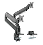 Brateck Dual Monitors Aluminum Heavy-Duty Gas Spring Arm 17"-35"