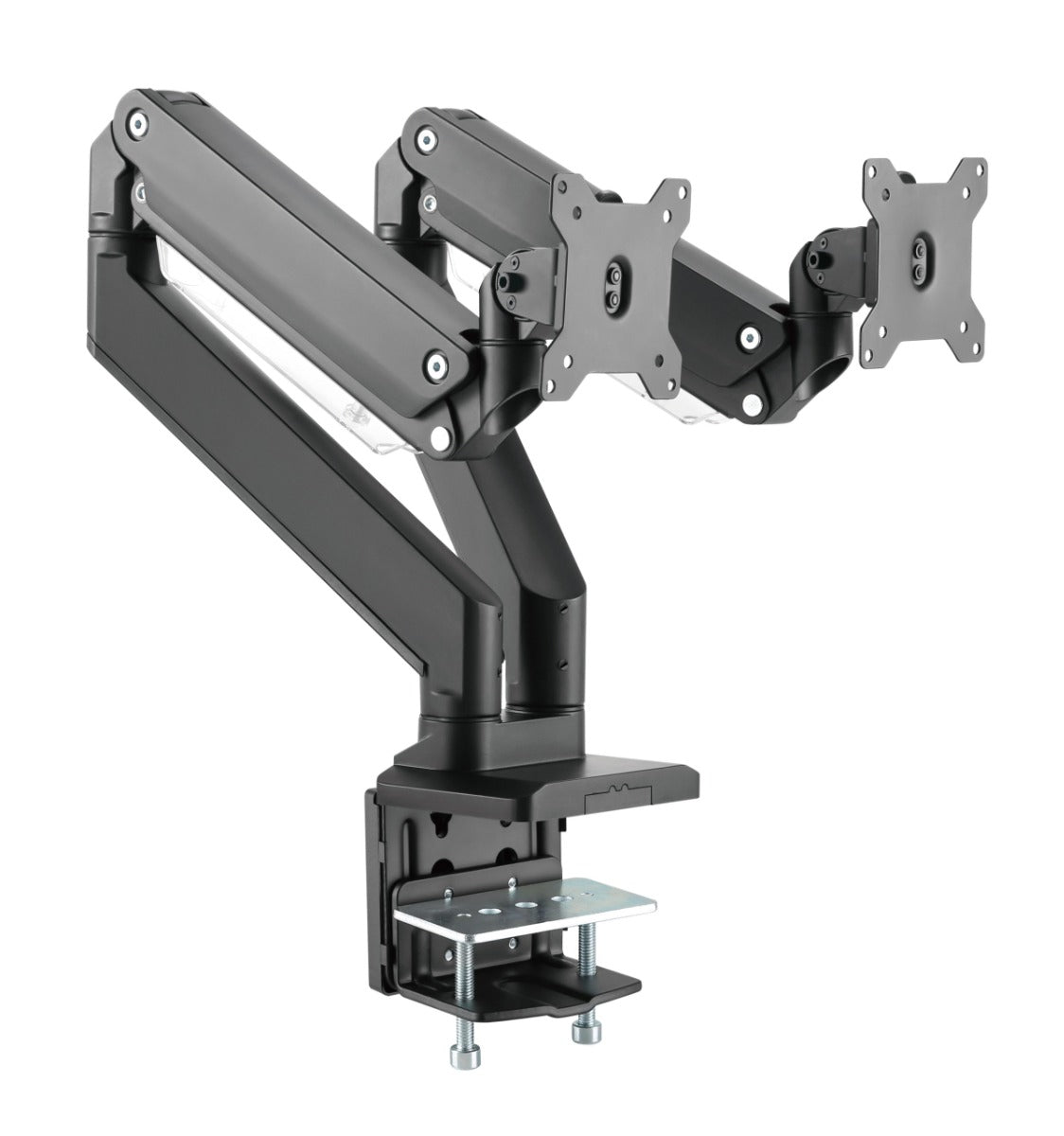 Brateck Dual Monitors Aluminum Heavy-Duty Gas Spring Arm 17"-35"