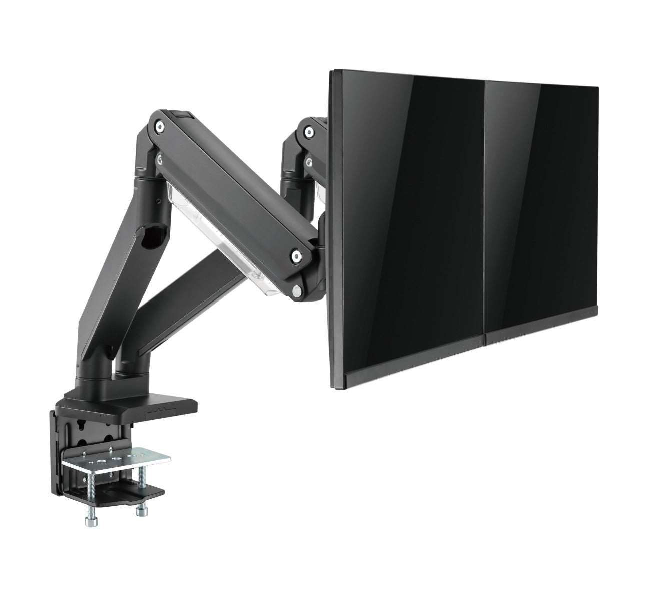 Brateck Dual Monitors Aluminum Heavy-Duty Gas Spring Arm 17"-35"