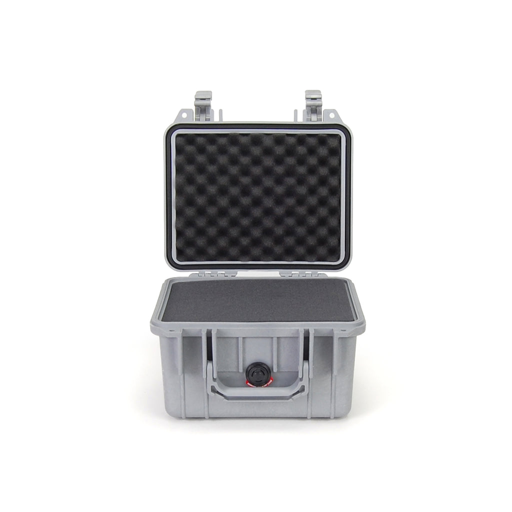 Pelican 1300 Case - Silver with Foam