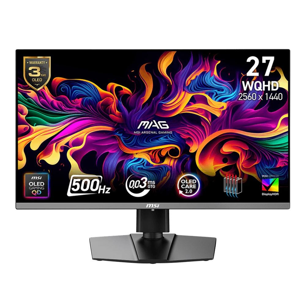 MSI MAG 272QP QD-OLED X50 26.5" 500Hz QHD Gaming Monitor