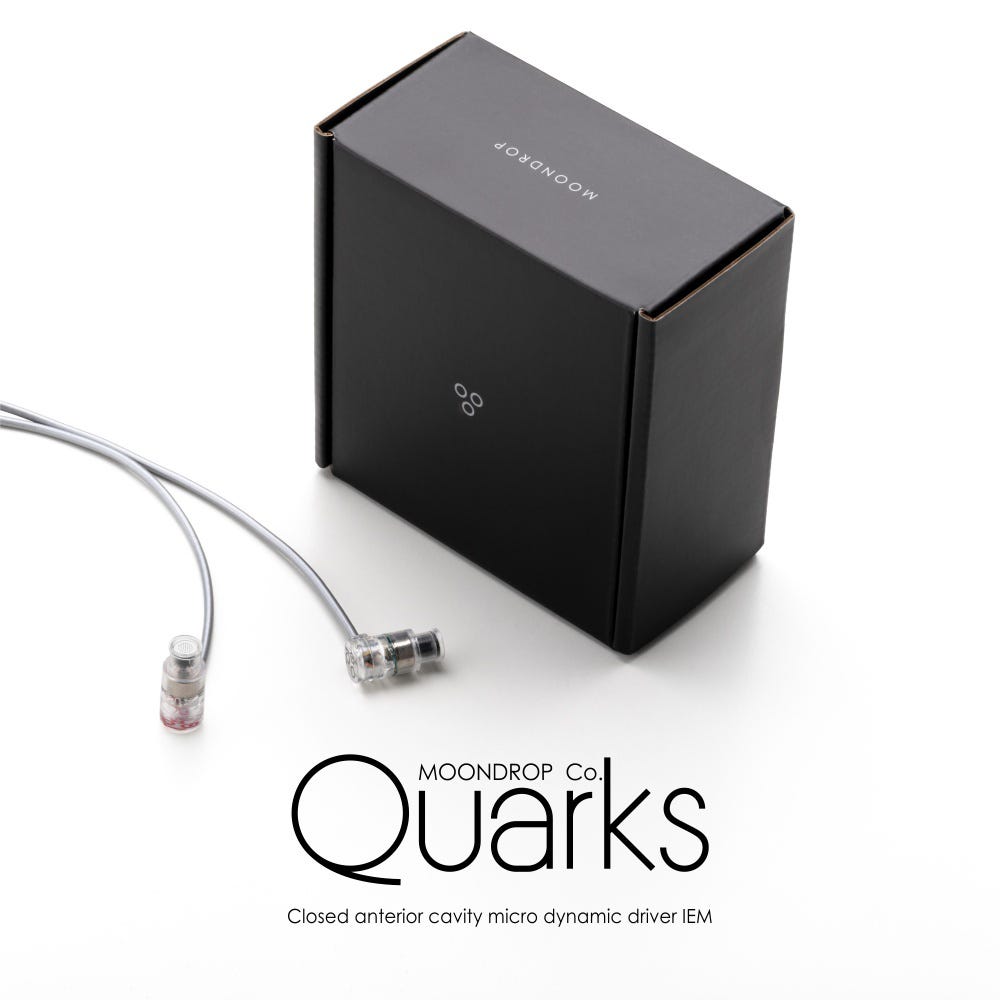 MOONDROP QUARKS 6mm Micro Dynamic Driver Wired IEM Headphones with Mic