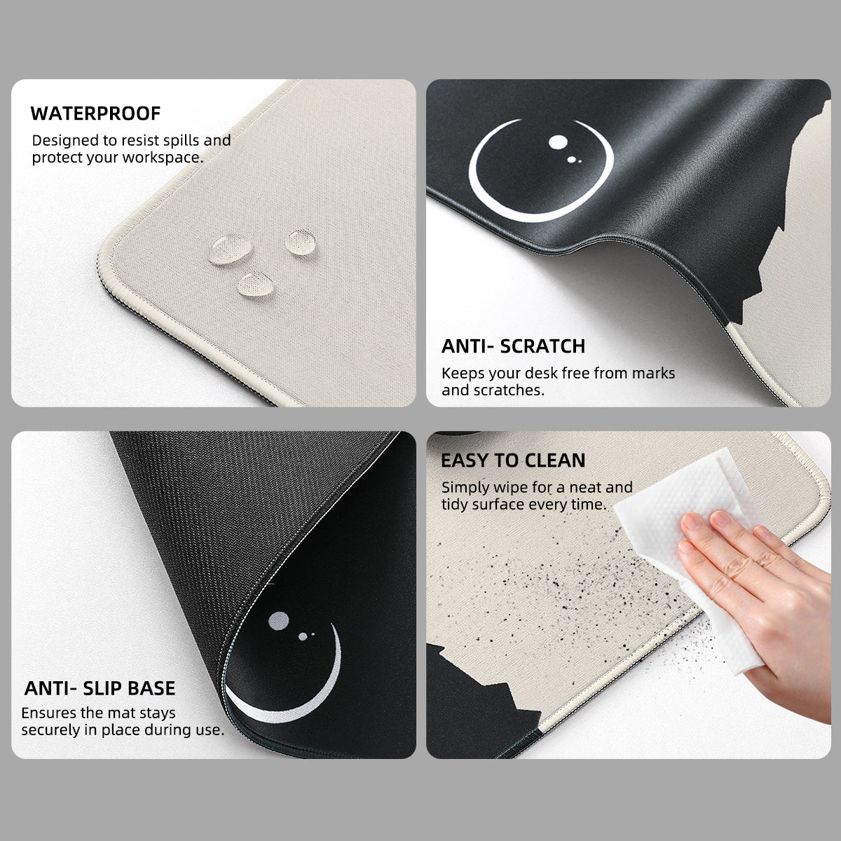 YUNZII Keynovo Desk Mat 900x400x3mm (Peeking Cat)