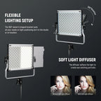 NEEWER RGB660 PRO II LED Video Light with Stand - 2 Pack