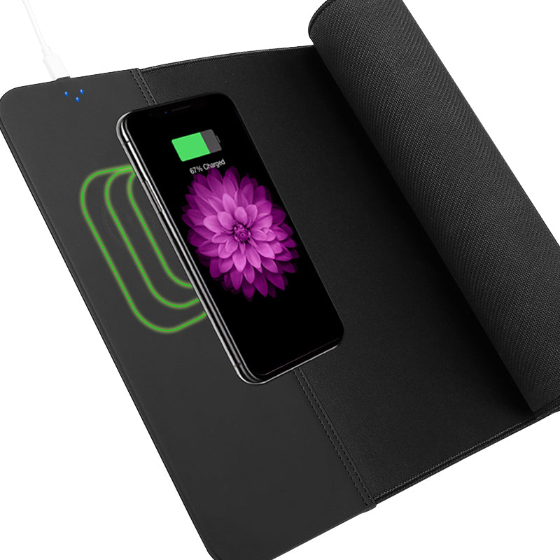Keimi 15W Wireless Charging Extended Mouse Pad 