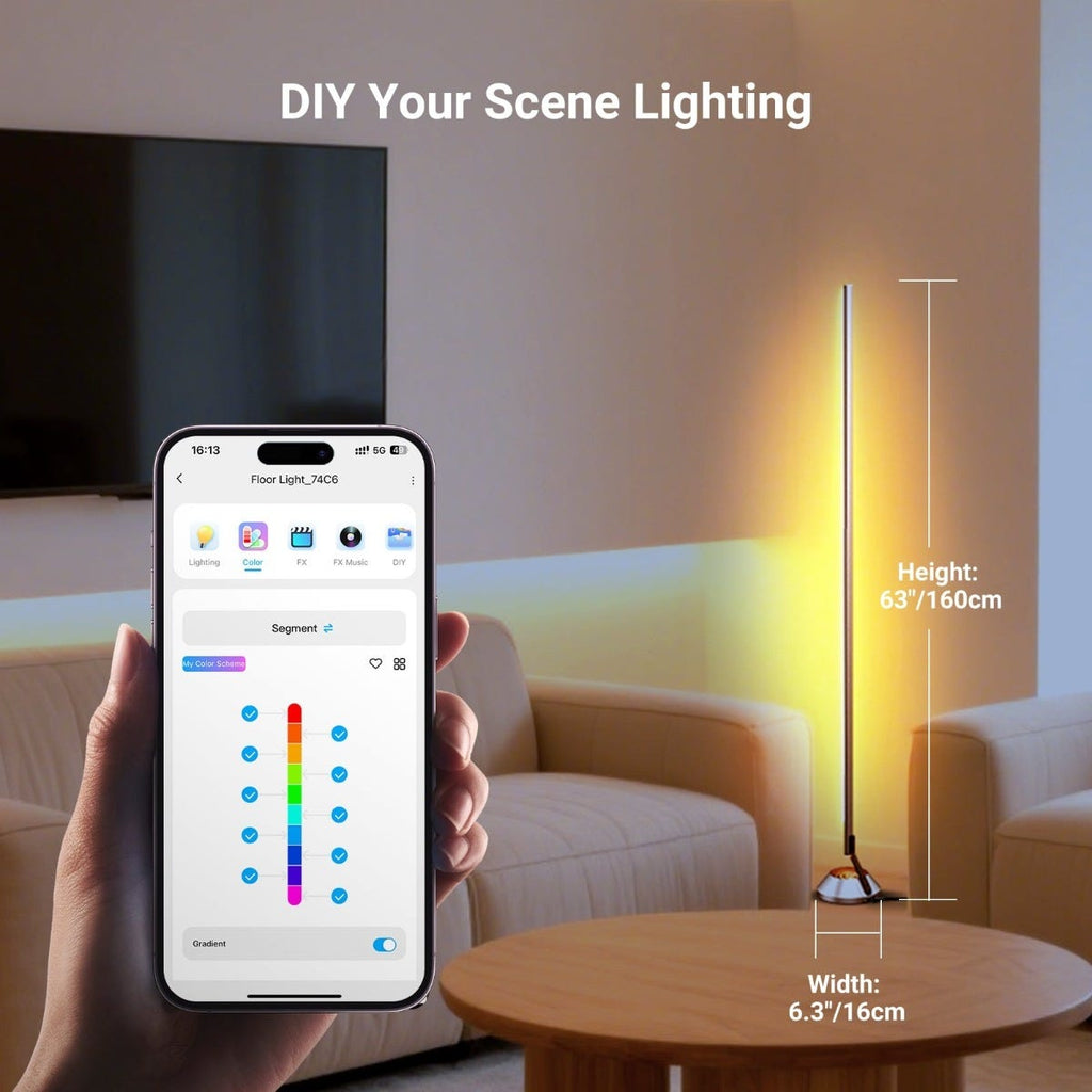 NEEWER NF01 Smart LED Floor Lamp with Voice Control