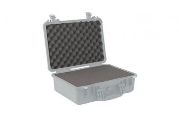 Pelican 1500 Case - Silver with Foam