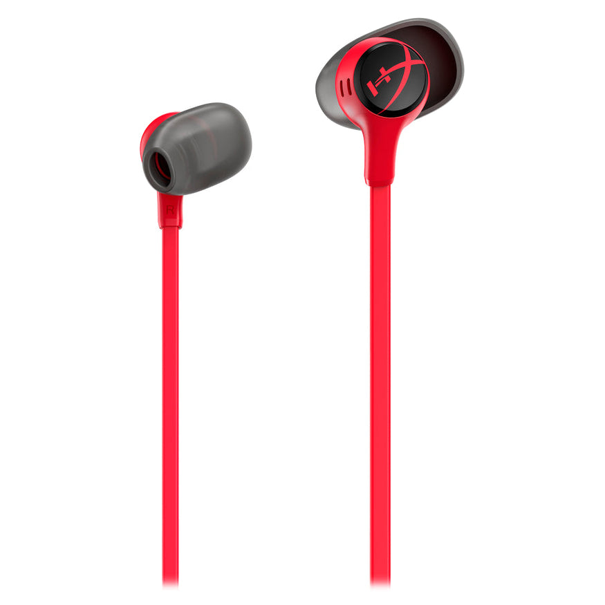 HyperX Cloud Earbuds II Gaming Headphones with Microphone (Red)