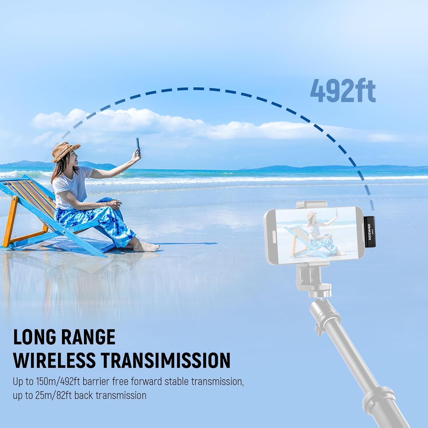 NEEWER KM18 Mini Wireless Lavalier Microphone Kit