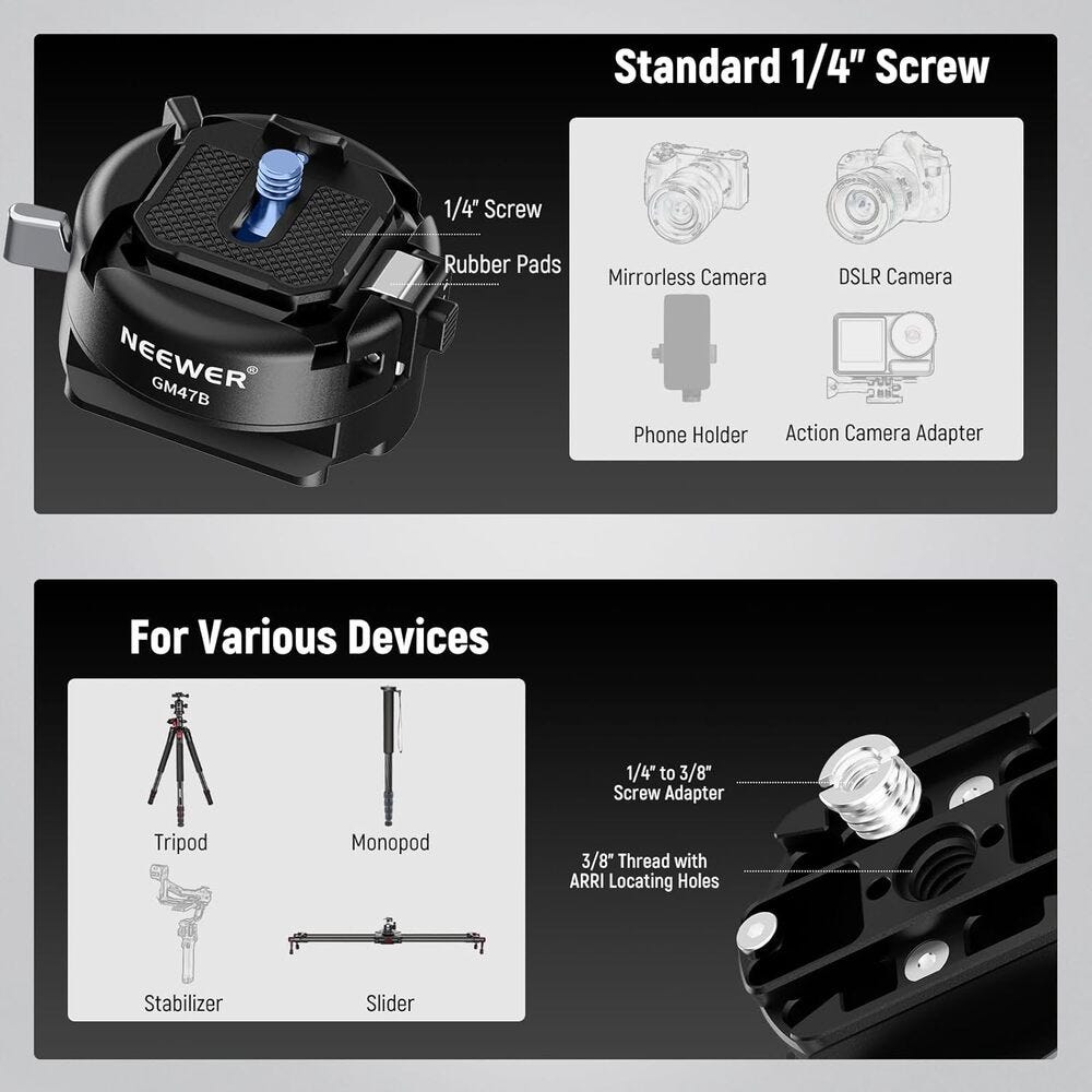 NEEWER GA030 Mount Adapter for DJI RS Gimbals