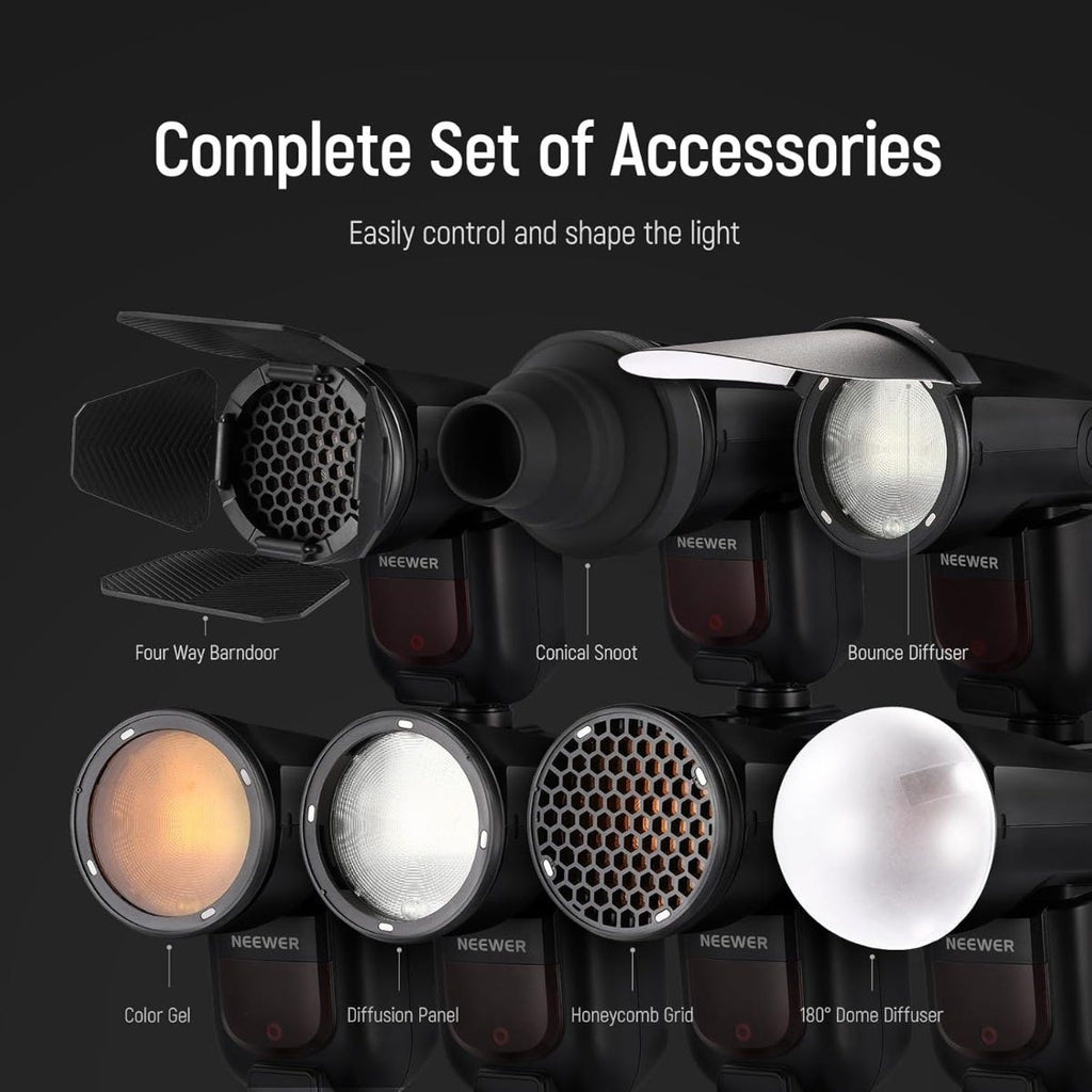 NEEWER Magnetic Round Head Flash Accessory Kit