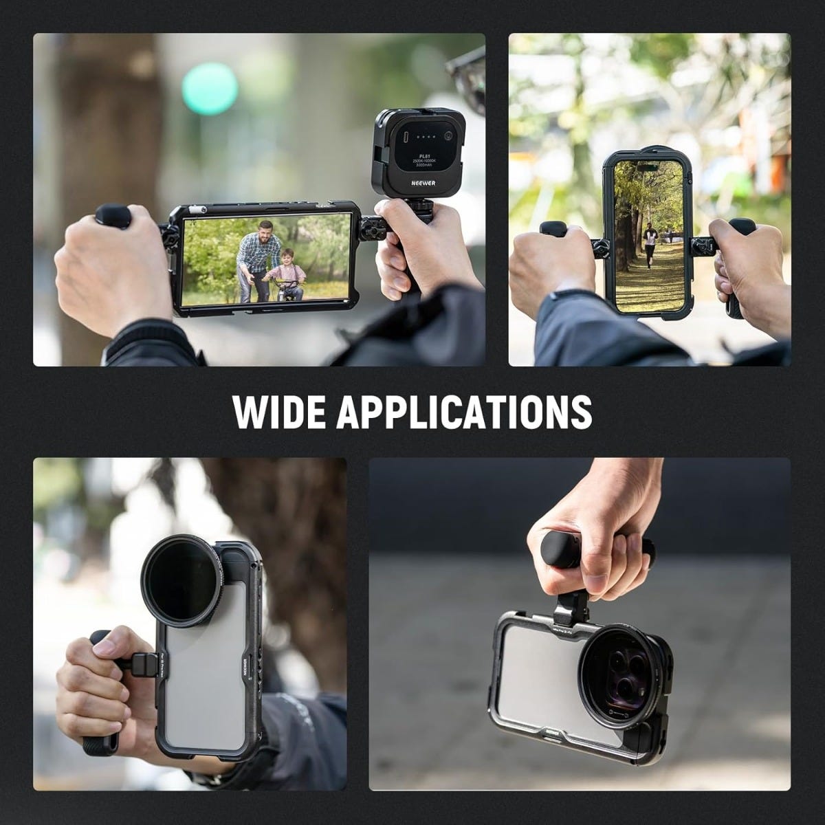 NEEWER PA-045B Quick Release Side Handle for Phone Cage