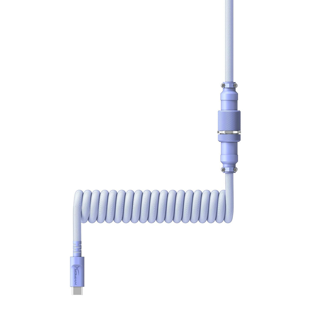 HyperX Gaming USB-C to USB Coiled Cable (Light Purple)