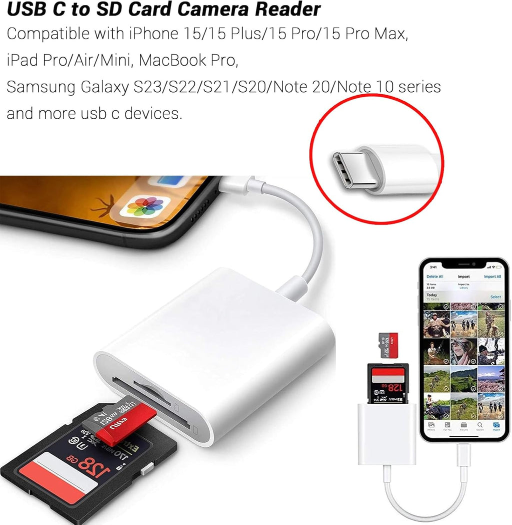 For Type-C to SD MicroSD Adapter