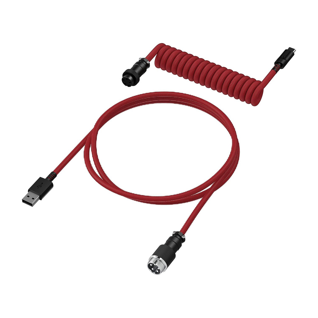 HyperX Gaming USB-C to USB Coiled Cable (Red)