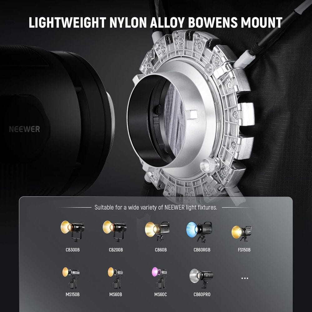 NEEWER NS15S 40x40cm Quick Release Bowens Mount Softbox