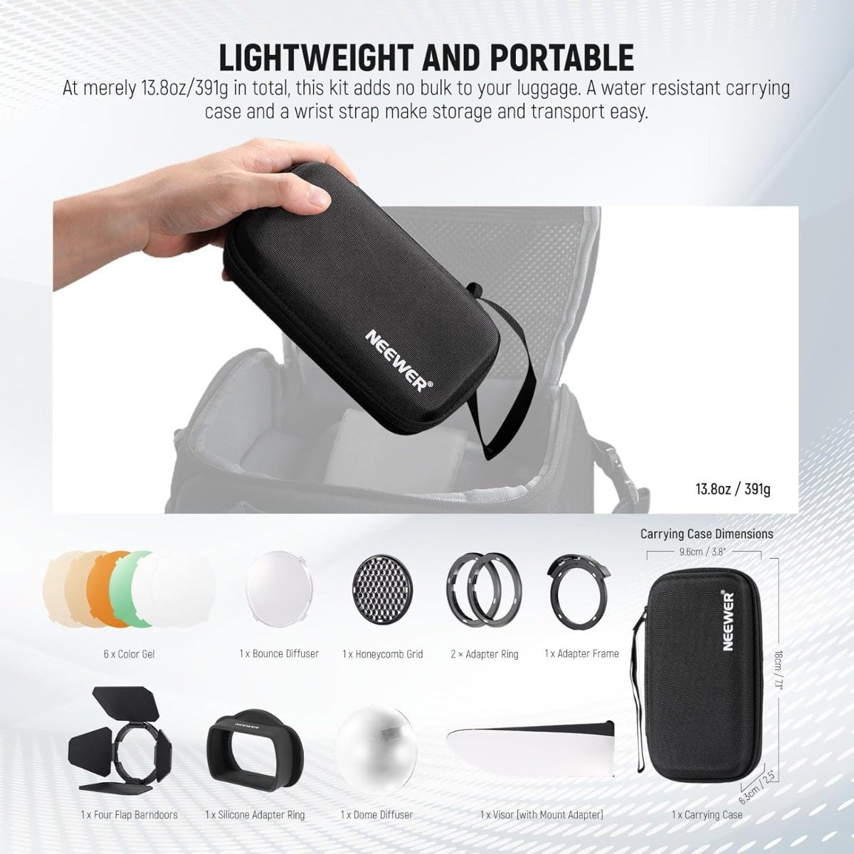 NEEWER Magnetic Square Head Flash Accessory Kit
