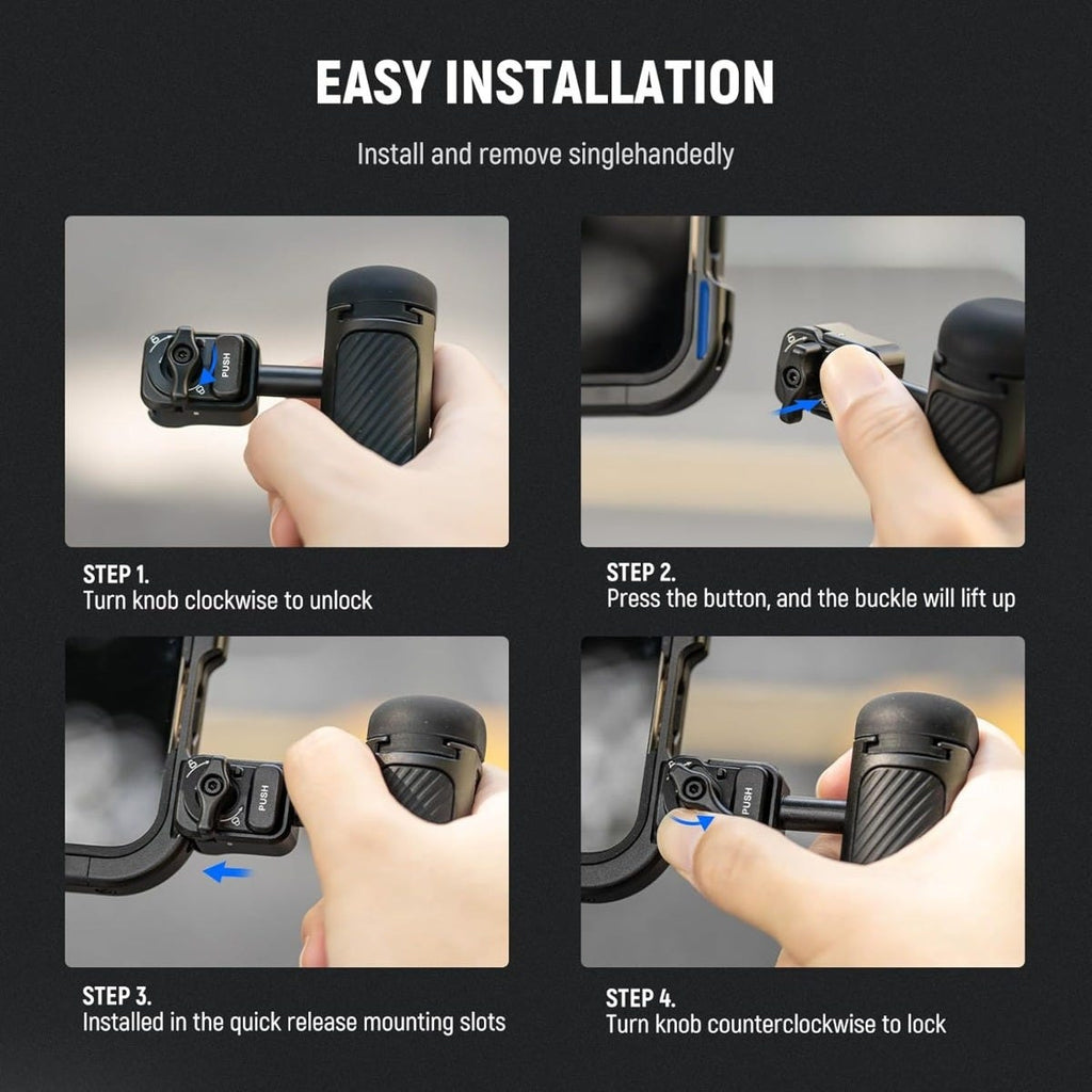 NEEWER PA-045B Quick Release Side Handle for Phone Cage