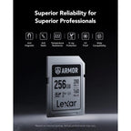 Lexar Professional ARMOR Silver Pro SDXC UHS-II Card - 256GB