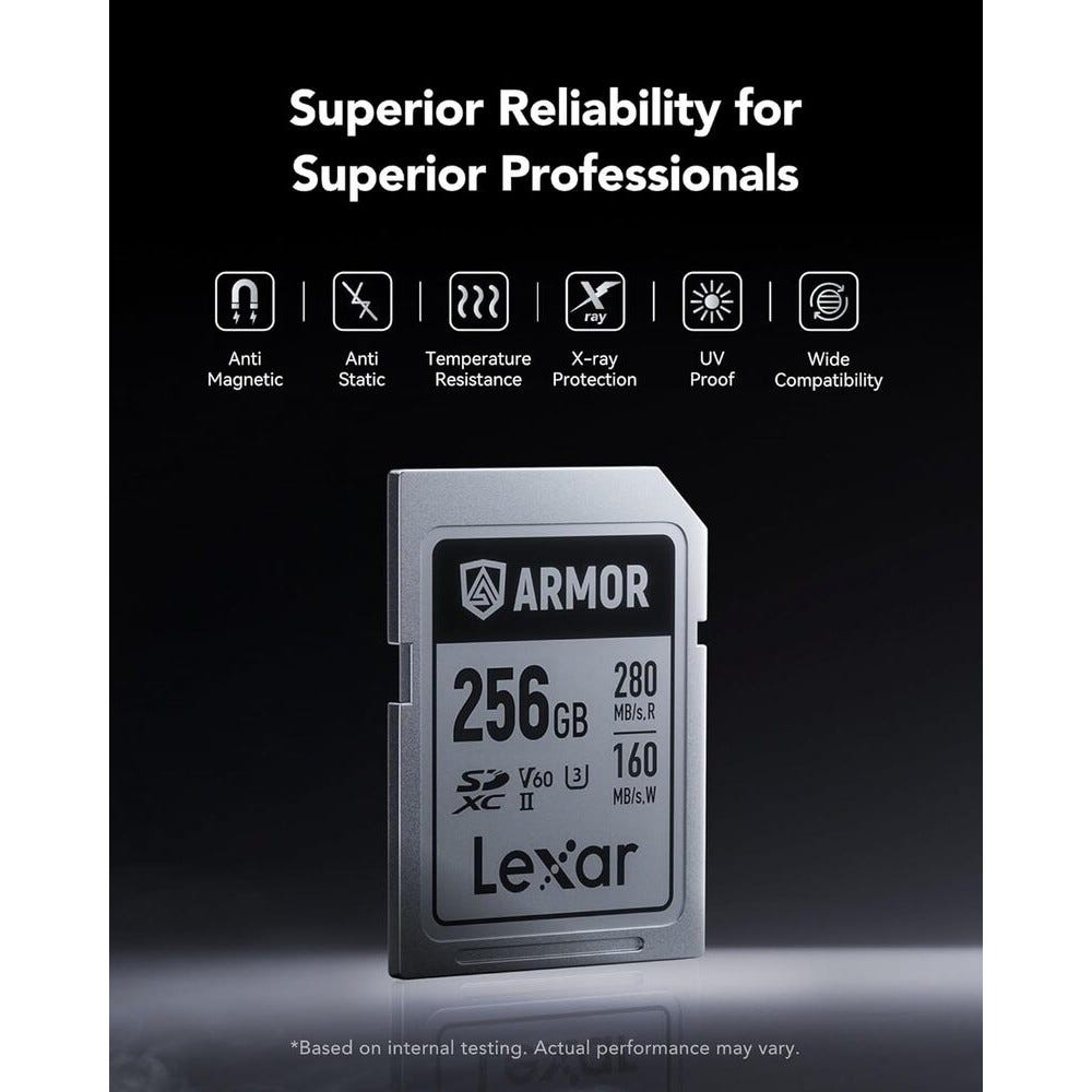 Lexar Professional ARMOR Silver Pro SDXC UHS-II Card - 256GB