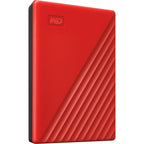 WD My Passport 2TB USB 3.0 Portable Hard Drive - Red