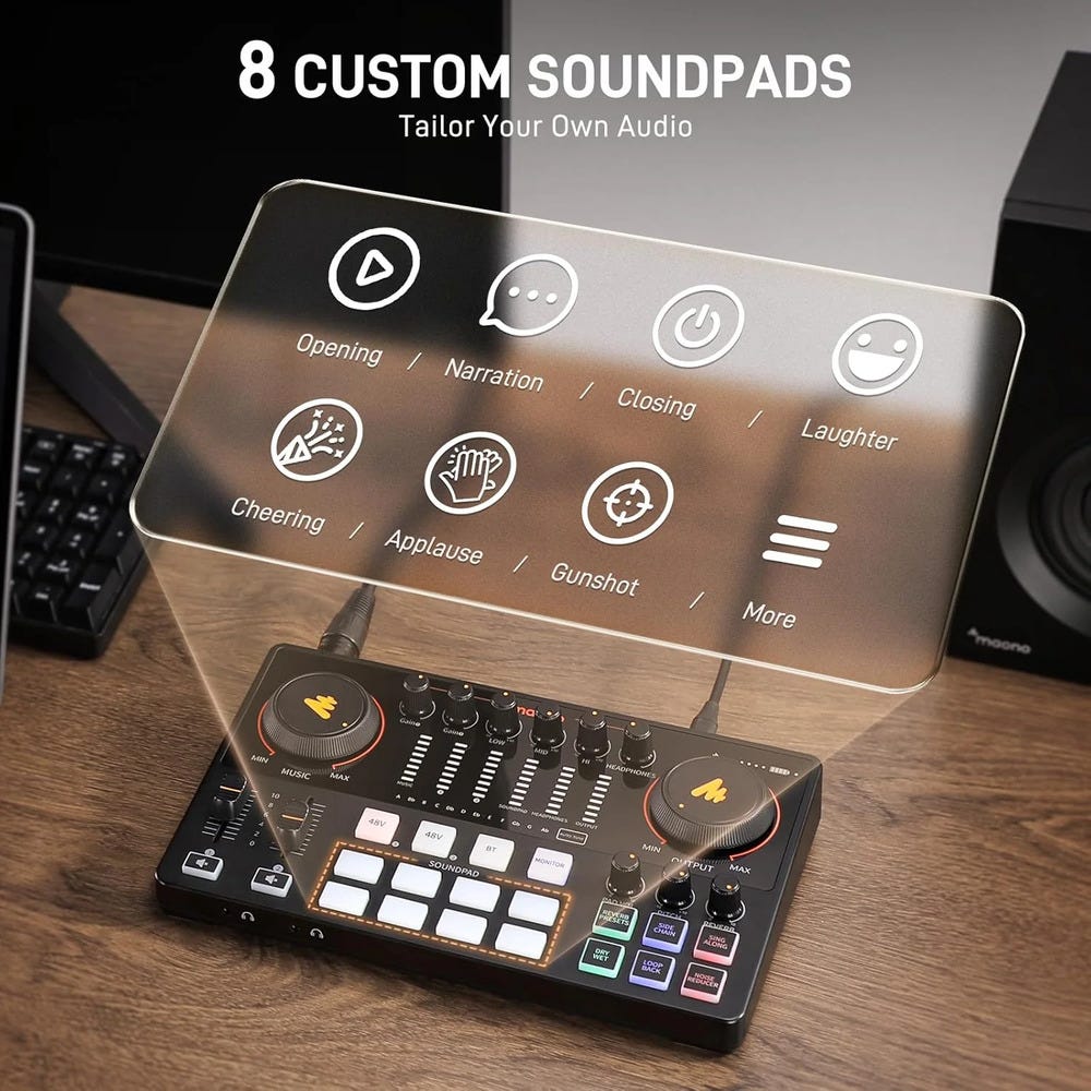MAONO CASTER E2 Audio Mixer and Interface