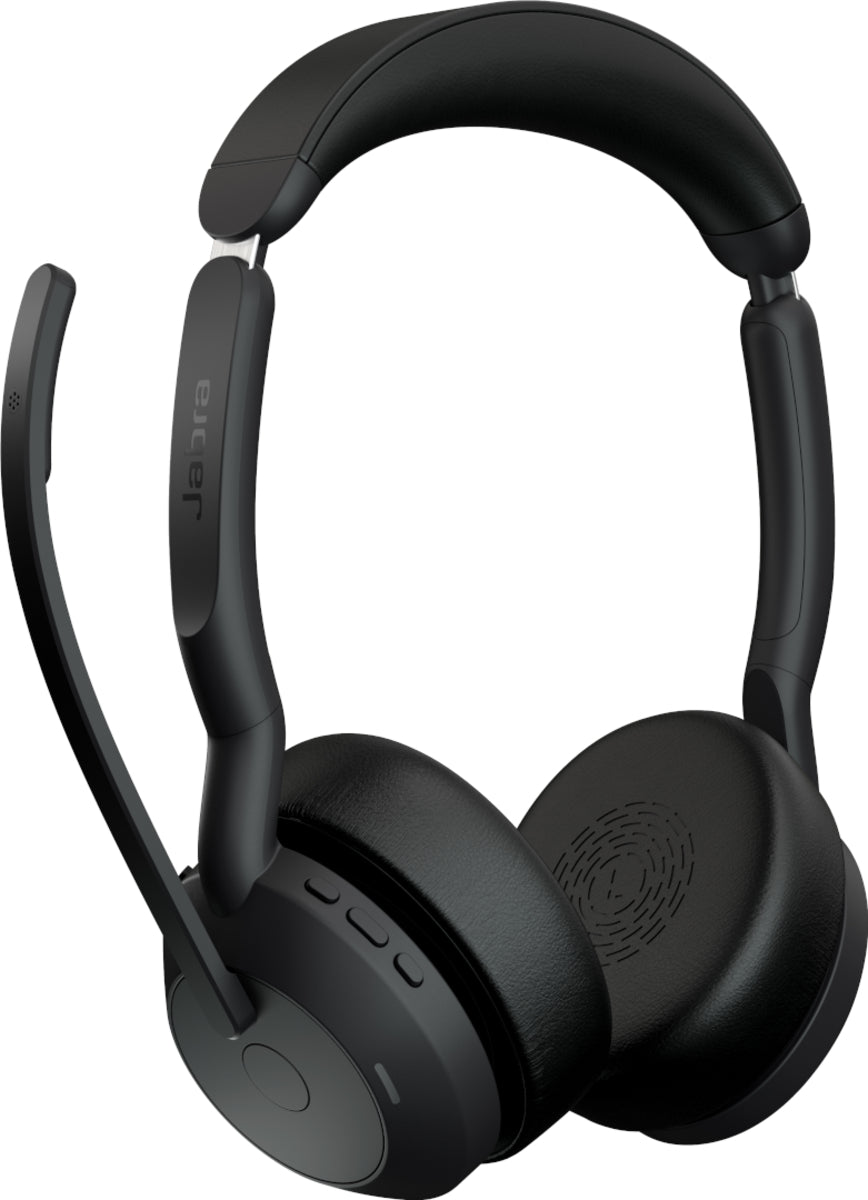 Jabra Evolve2 55 MS Stereo USB-C Bluetooth Headset with Charging Station