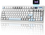 YUNZII IF99 Mechanical Keyboard with LCD Screen (White) (Cocoa Cream V2) 
