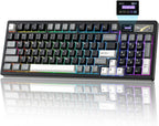 YUNZII IF99 Mechanical Keyboard with LCD Screen (Black) (Cocoa Cream V2) 