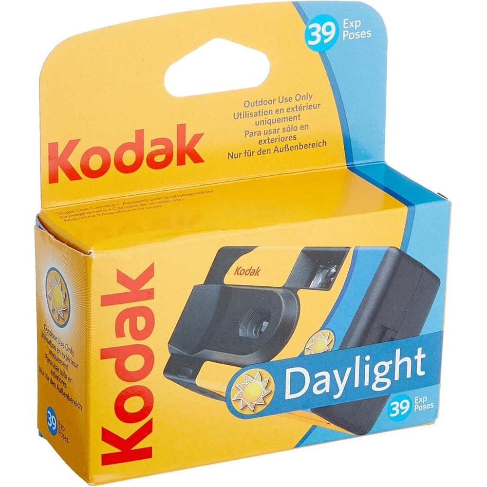 Kodak One Time Use Daylight Camera 39 Exposure