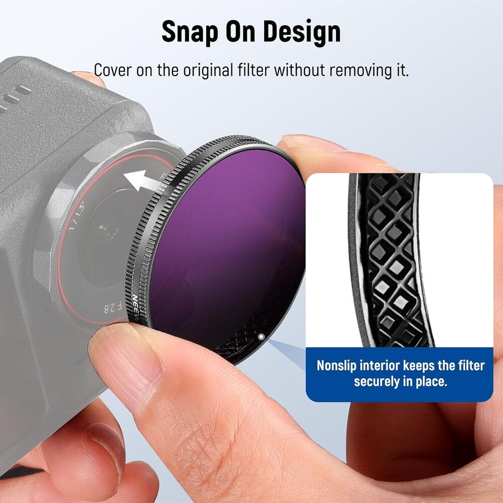 NEEWER FL-A76 ND Filter Kit for DJI Osmo Action - 4 Pack