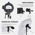 NEEWER CRB1 S-Type Bracket Holder with Bowens Mount