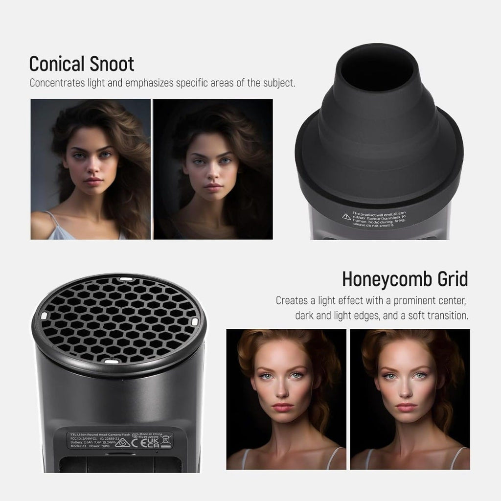 NEEWER Magnetic Round Head Flash Accessory Kit