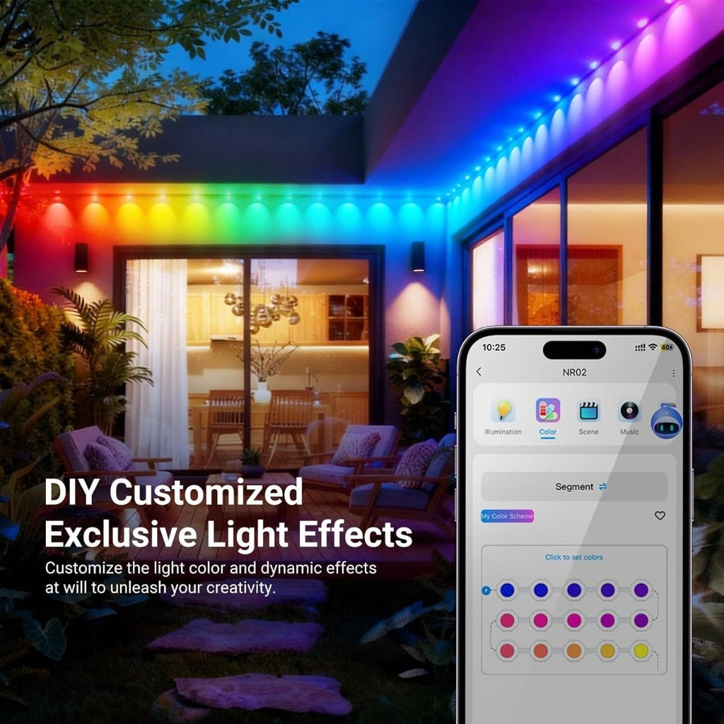 NEEWER 60m Smart RGB LED Permanent LED Outdoor Lights