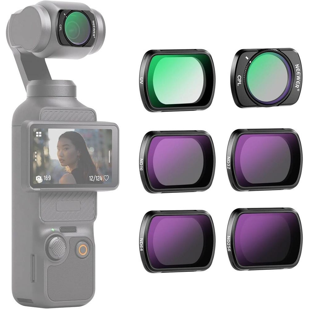 NEEWER HD CPL Filter Kit for DJI Osmo Pocket 3 - 6 Pack
