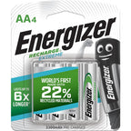 Energizer Recharge AA Batteries (4 Pack)