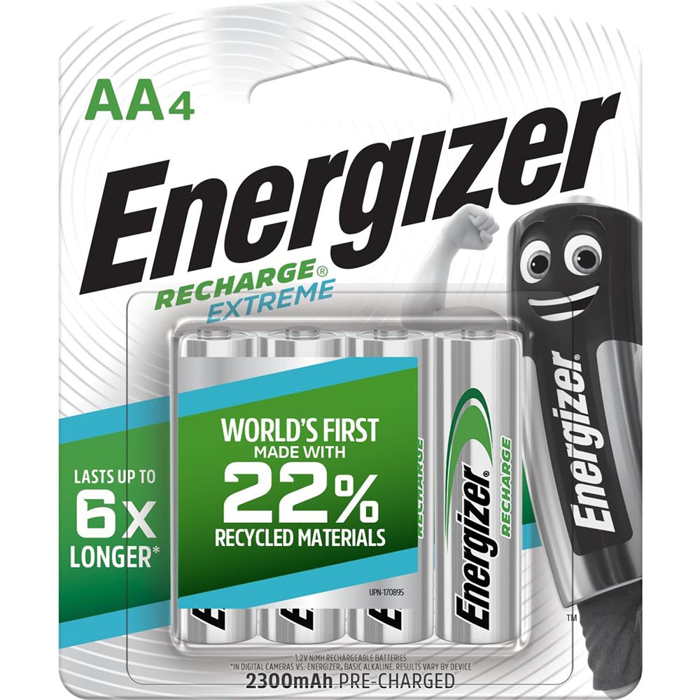Energizer Recharge AA Batteries (4 Pack)