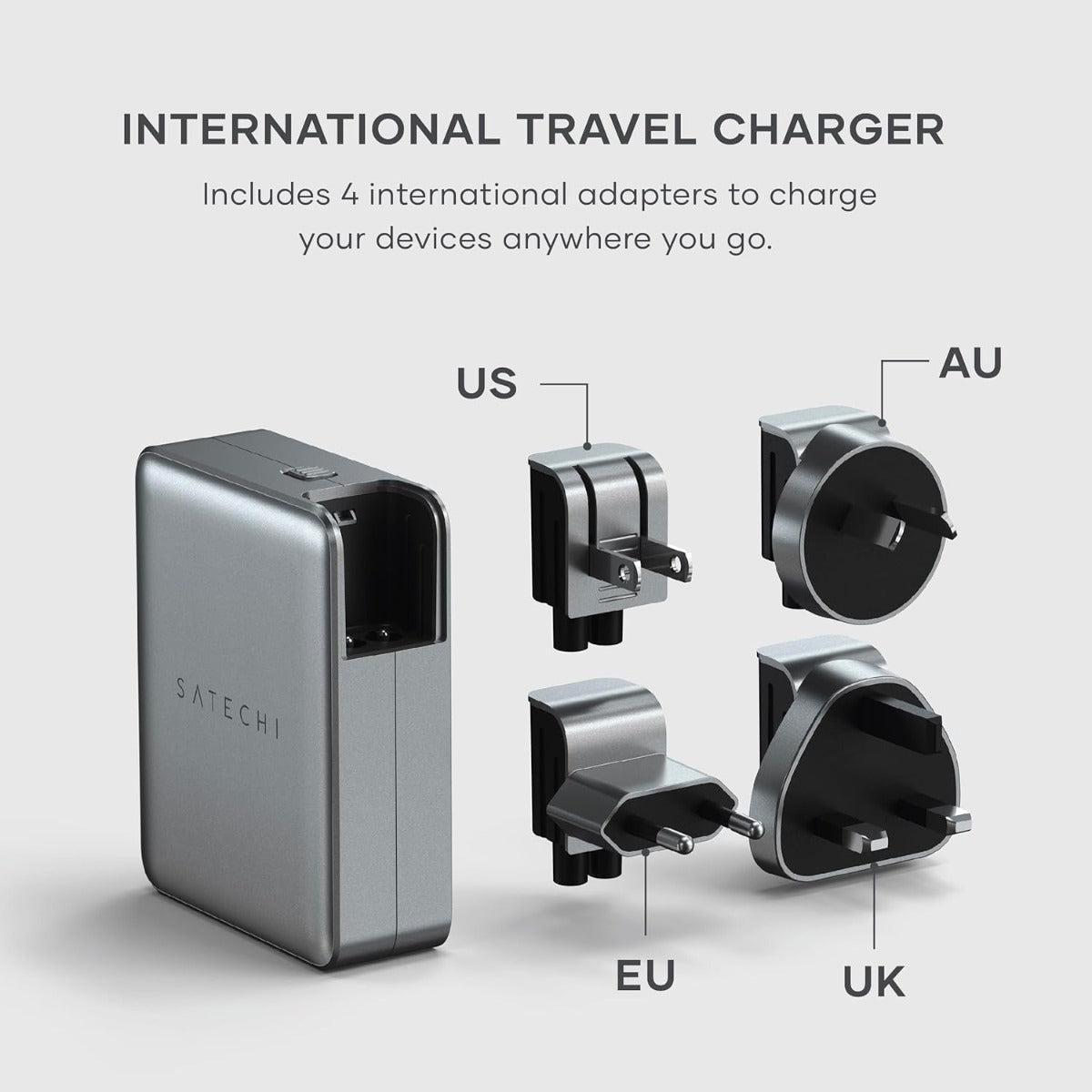 Satechi 145W USB-C 4-Port GaN Travel Charger 