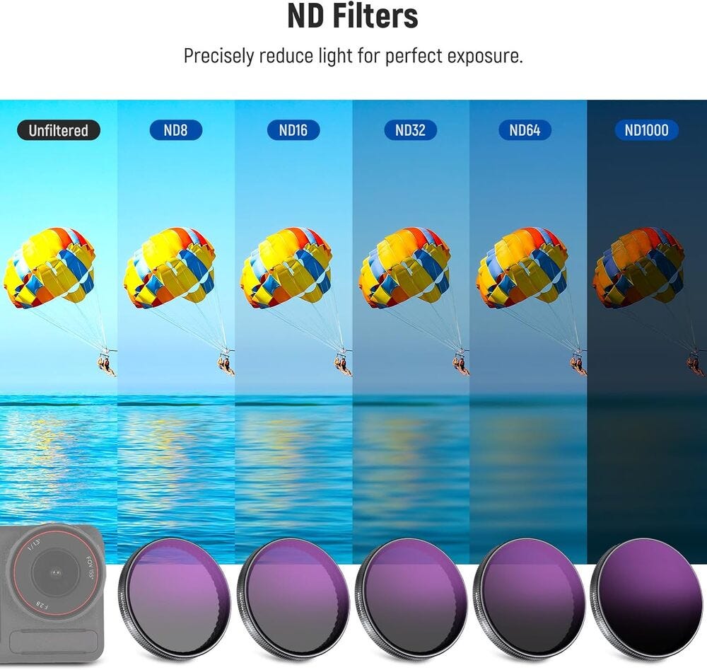 NEEWER FL-A78 ND Filter Kit for DJI Osmo Action - 6 Pack