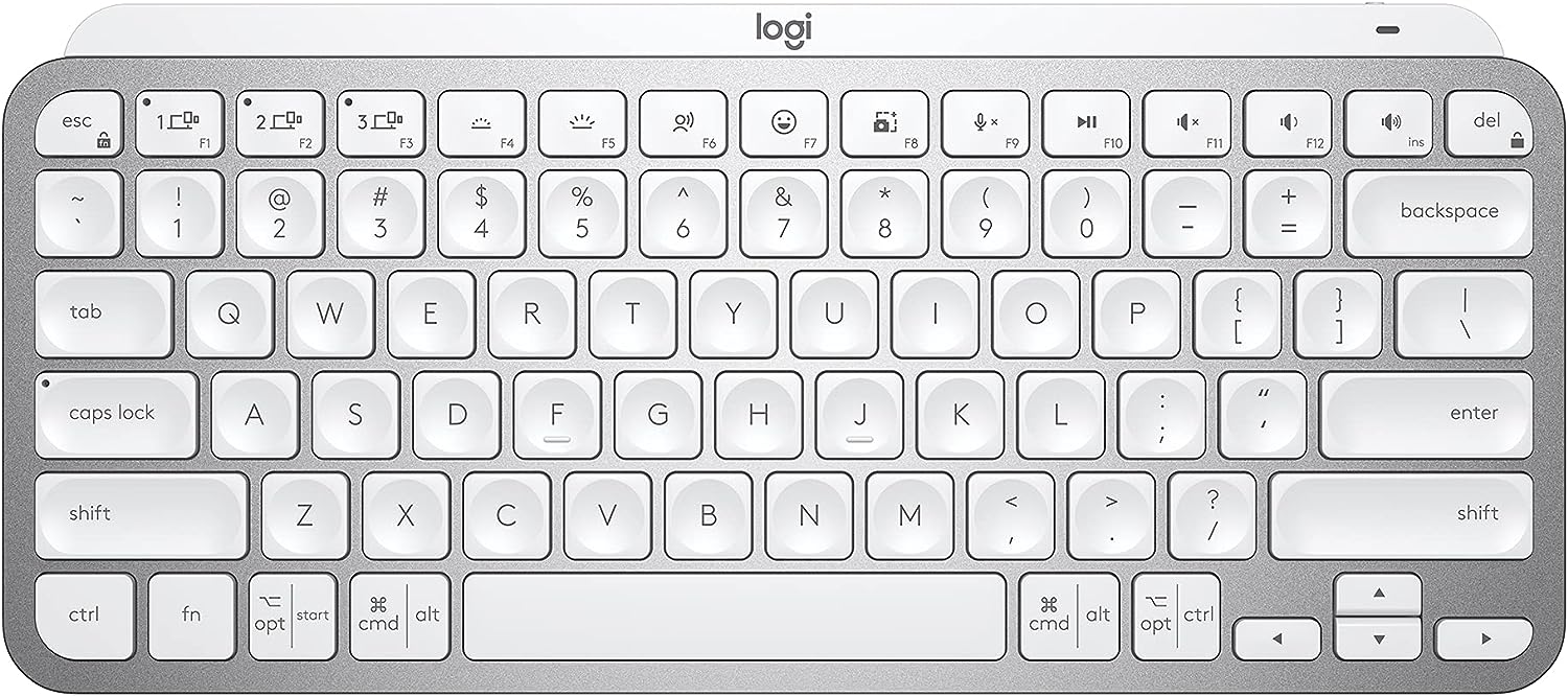 Logitech MX Keys Mini Wireless Keyboard (Pale Grey)