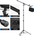 NEEWER 300cm Air Cushion Light Stand with 90-156cm Boom Kit