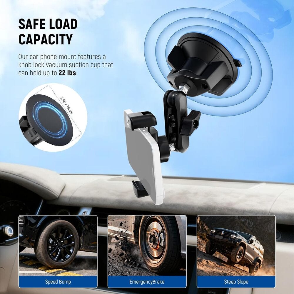 NEEWER PA-136 Phone Holder for Car