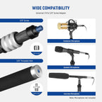 NEEWER MS-300C 75-300cm Carbon Fiber Microphone Boompole Holder