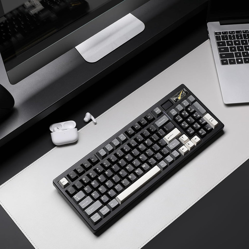 YUNZII IF99 Mechanical Keyboard with LCD Screen (Black) (Cocoa Cream V2) 