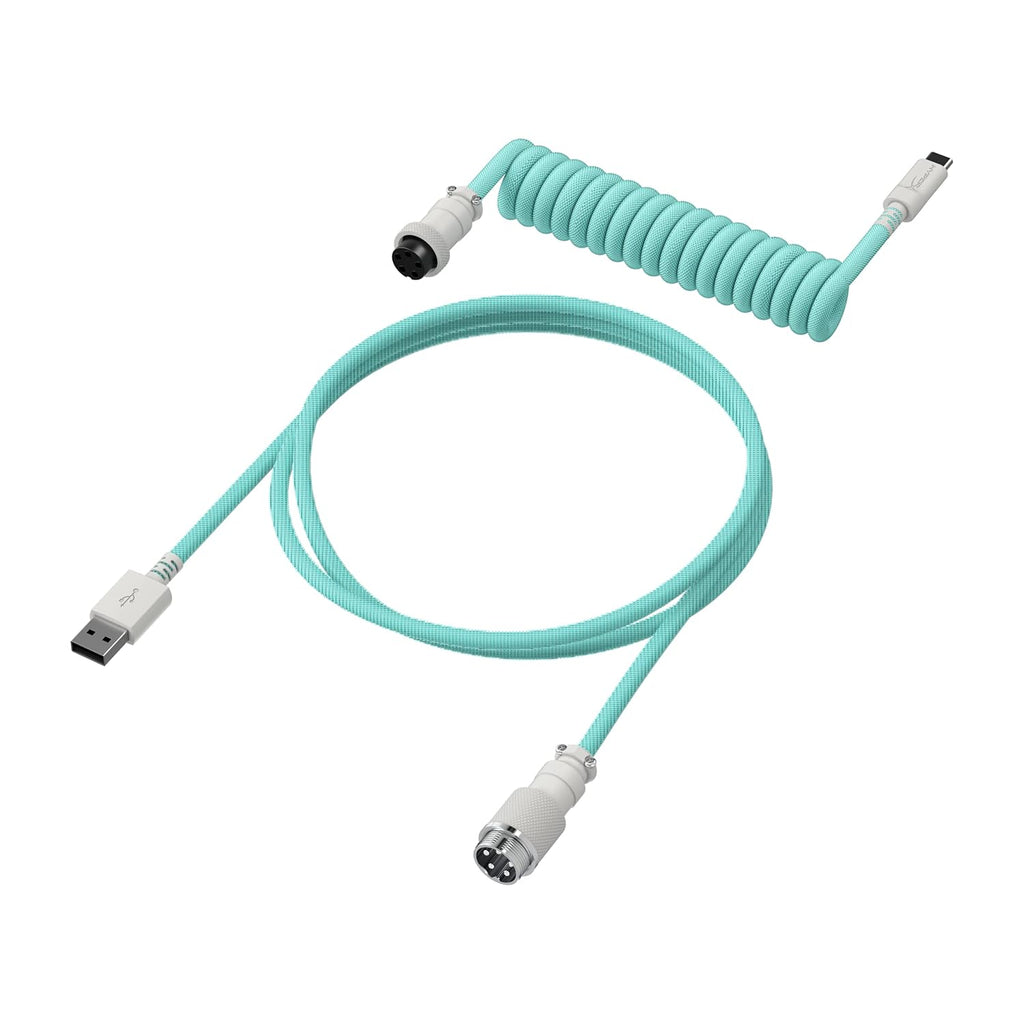 HyperX Gaming USB-C to USB Coiled Cable (Mint)