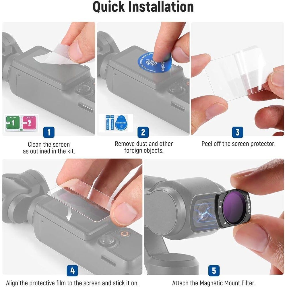 NEEWER Variable ND Filter for DJI Osmo Pocket 3
