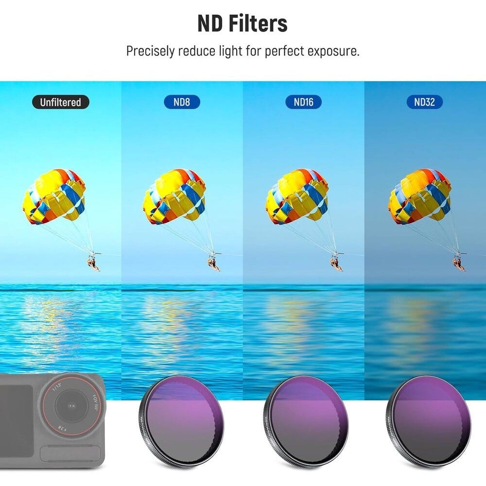 NEEWER FL-A76 ND Filter Kit for DJI Osmo Action - 4 Pack