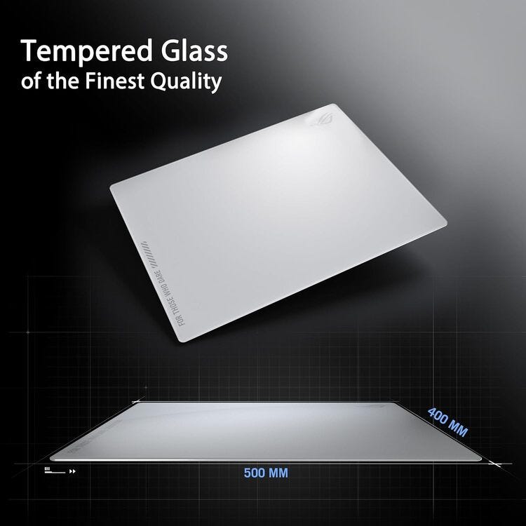 ASUS ROG MOONSTONE ACE L Gaming Mouse Pad (White)