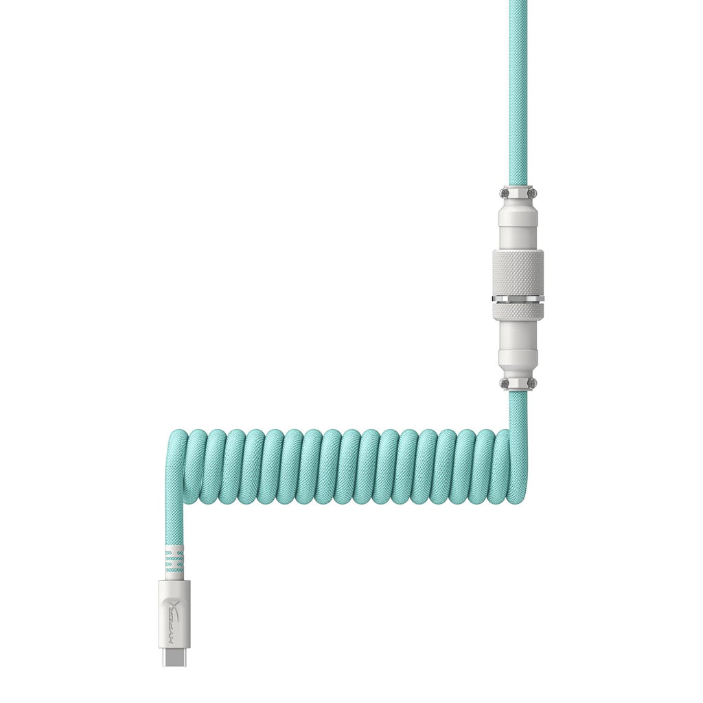 HyperX Gaming USB-C to USB Coiled Cable (Mint)